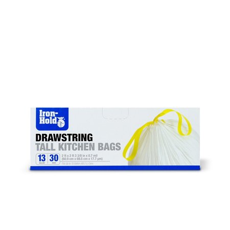IRON-HOLD Trash Bags, 30 PK 1372524